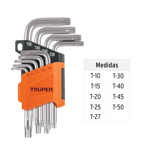 Llave torx con agujero 9 llave torx con agujero marca TRUPER (3)