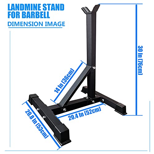 Image of Viking Press Landmine Handle for 2-Inch Barbell, Hack Squat T-Bar Row Attachment Strength Training Accessories, Shoulder Press Landmine Attachment Equipment