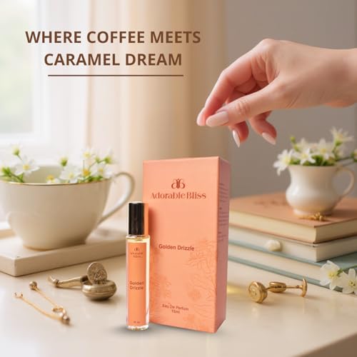 Image of Golden Drizzle Eau de Parfum | Long-Lasting Unisex Perfume | Rich Gourmand Fragrance with Rum, Dark Chocolate, Coffee, Caramel & Vanilla| Ideal Gift for Her