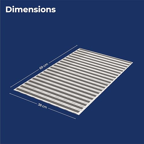 Image of Lifelong Bathmat for Home | Anti-Skid Bathroom Mat, Water Resistant Non-Slip Floor Mat for Bathroom, DIY Customisable Size Mat for Kitchen, Quick Drying Foot Mat, Silicone Suction Cup for Strong Grip