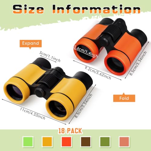 Binoculares infantiles Foilswirl pack 12 compactos miniatura 2