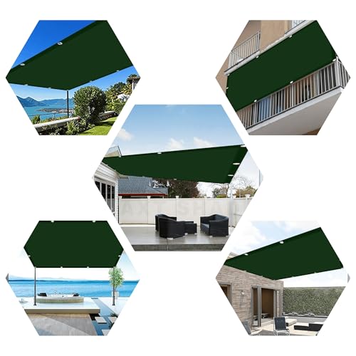 Voiles d'ombrage imperméable pour protéger le repas sur le balcon