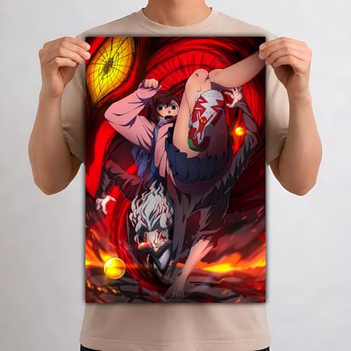 Image of Aniculture Dandadan Anime Posters - Pack of 3, A3 Size (30x42 cm), 300 GSM Premium Gloss Finish, Self-Adhesive, Wrinkle-Free Wall Art for Bedroom, Office & Home Decor - Vibrant Anime Prints