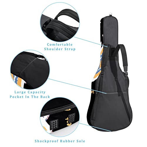 Housse de protection épaisse en éponge imperméable pour guitare acoustique, électrique, basse, guitare classique… - Les Beatles, Paul McCartney, John Lennon, RIngo Starr, George Harrison Housse de protection épaisse en éponge imperméable pour guitare acoustique, électrique, basse, guitare classique… – Image 4