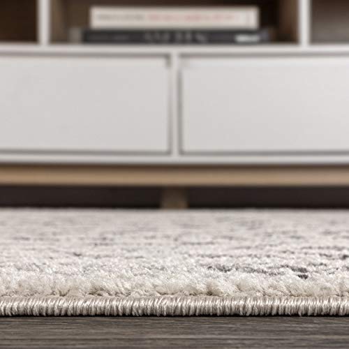 JONATHAN Y Ziri Moroccan Geometric Cream/Gray Indoor Area Rug, 8x10, Bohemian, Scandinavian, Easy-Cleaning for Living Room, Bedroom, Kitchen, Pet Friendly, Non-Shedding (MOH210A-8) - Image 6