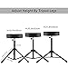 EASTROCK Drum Throne,Padded Drum Seat Drumming Stools with Anti-Slip Feet for Adults and Kids Drummers (Black)