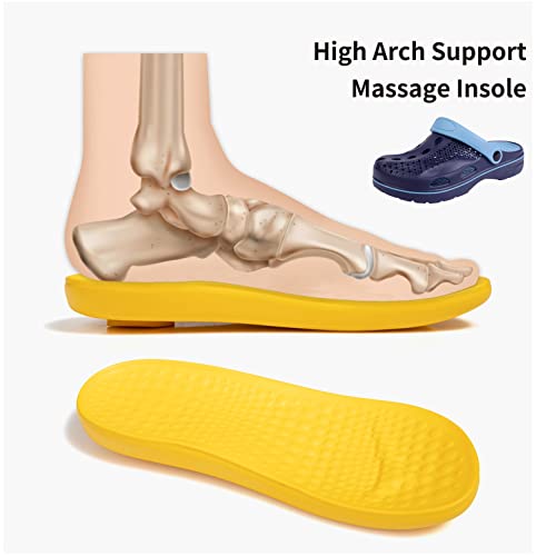 Image of SOSOWHLTE Men's & Women's Arch Support Clogs Garden Shoes Removable Insole