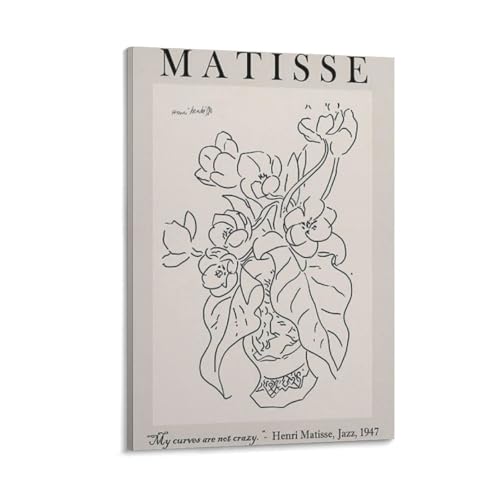 Henri Matisse アンリ・マティスの画 (77) クール ポスター 壁アート キャンバス 印刷 アートパネル オフィス装飾 ぶら下がる 版画 ギフト20x30inch(50x75cm)