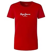 Pepe Jeans New Virginia SS N T-Shirt, Rosso (Rosso)