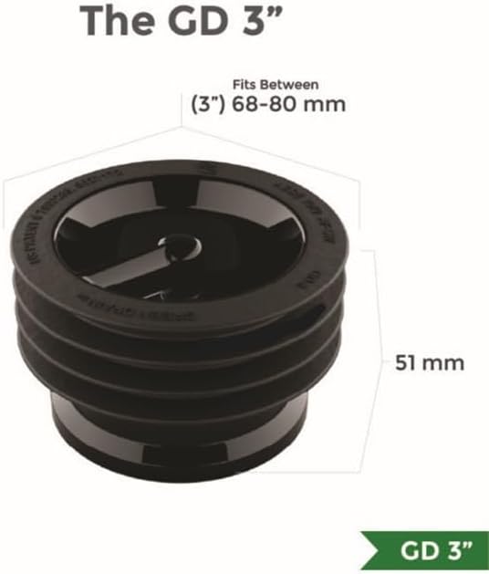 Green Drain GD3 with dimensions