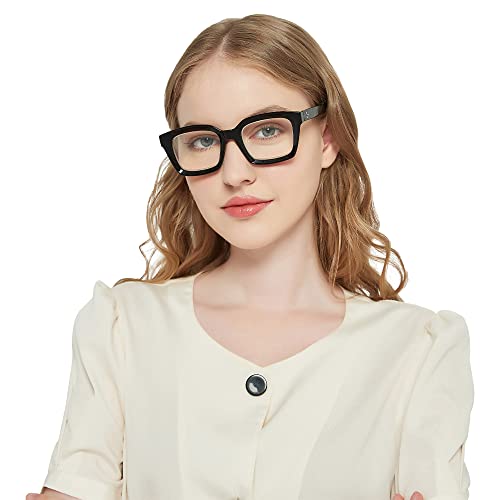 Image of 3 Pack Oversize Square Design Reading Glasses for Women, Blue Light Blocking Computer Reader