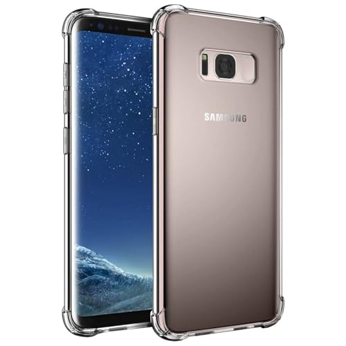 Wanyuexes Case for Galaxy S8 Case, for Samsung S8 SM-G950U Case, Soft Clear TPU Phone Cases, Slim Silicone Protective Shockproof Transparent Cover for Samsung Galaxy S8 Crystal Clear