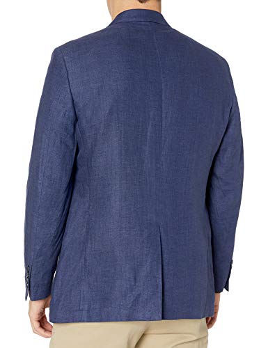 Palm Beach Men's Bradley 100% Delave Indigo Linen Coat2