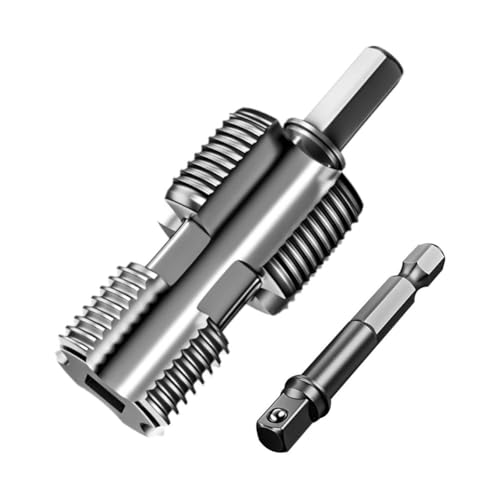 Kit d'enfile-tuyau en PVC compatible avec 3 filières de coupe - Enfile-tuyau en PVC - 1,27 cm - 1,9 cm - Outil de fabrication de filetage en PVC pour perceuse électrique