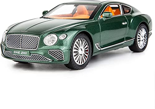 Image of Compatible for 1 /24 Bentley Continental GT Model Car Alloy Diecast Toy Car Collectible Pull Back Toy Vehicles with Sound and Light Door Can Be Opened for Girls Boys Gift-Black