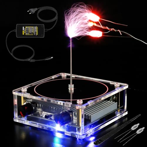 Music Tesla Coil, Tesla Coil Music Box,Musica Tesla Bobina,Flash artificiale toccante, generatore di arco, modello di esperimenti scientifici Music Tesla Coil, Tesla Coil Music Box,Musica Tesla Bobina,Flash artificiale toccante, generatore di arco, modello di esperimenti scientifici