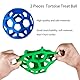2 Stück Schildkröte Leckerli-Ball Schildkröte Spielzeug Hängende Kleine Tiere Schildkröte Gemüse Gras Obst Fütterung und Spiel Heu Feeder Ball für Kleintiere Haustier Schildkröte (Grün und Blau)