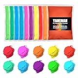 Holi Color Powder, 10 Packs X 100 Grams, Multi-Color, Washable, Safe, Perfect Holi Powder for Color Race, Color Run, Color War, Holi Festival, Parties and Photography