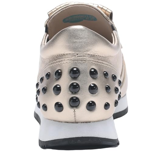 Women's Platform Sneakers Classic Vintage Tassels Round Toe Loafers Casual Slip On Walking Dressy Shoes4