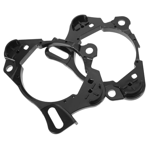 MOLUCKFU Adaptadores para Altavoces de Coche Anillos Espaciadores Negros para Puerta Compatible con Toyota Soporte Estable y Antivibración para Audio Automotriz