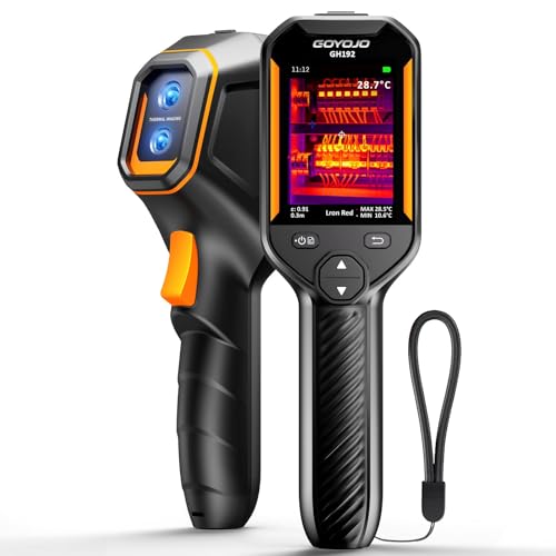 Image of GH192 Thermal Imaging Camera, 240x240 Super IR Resolution, Dual-Sensor with 2MP Visual Camera, 25Hz Handheld Thermal Imager with Alarm for Mechanical Maintenance Home HVAC Electrical Inspection