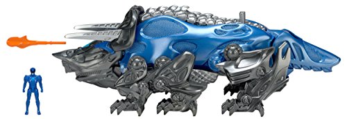 Power Rangers Movie Triceratops Battle Zord with Blue Ranger Figure
