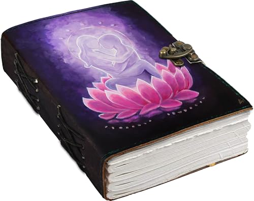 Image of Mr KRAFT Handcrafted A5 120 GSM Premium White Paper Love couple UV Print Diary Leather Journal with Unique UV Love Print Writing Diary Notebook Unruled Personal Diaries for Men,Women-5x7 (Couple)