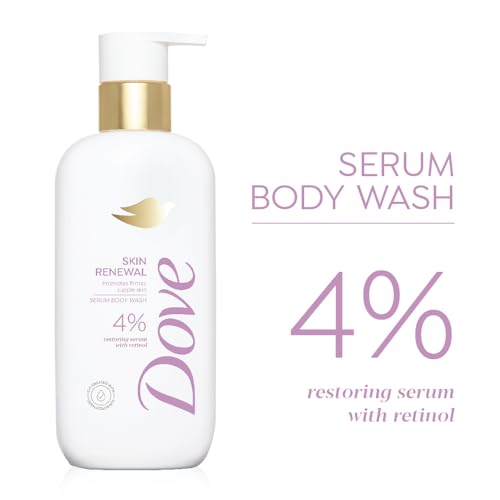 Image of Dove Skin Renewal Serum Body Wash | 4% Restoring Serum with Retinol | Promotes firmer, supple skin | Paraben & SLS free | 300 ml