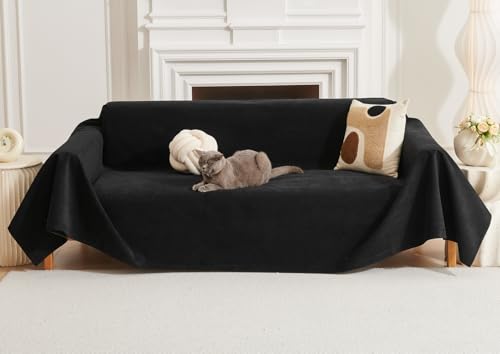 HomeFirst 撥水加工 ソファカバー 犬猫対策 マルチカバー 長方形 防水 ソファーカバー 肘付き 肘なし 無地 ソファー保護カバー ソファーブランケット 撥水 カバー ソファーシーツ 犬猫用シート 洗える 四季通用 180 340