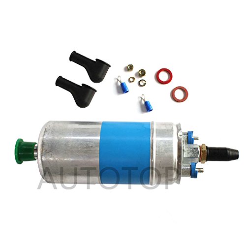 AUTOTOP New In-Line Electric Fuel Pump & Install Kit Fit Audi Ford Porsche 911 Mercedes-Benz Volkswagen Ferrari # 0580254910
