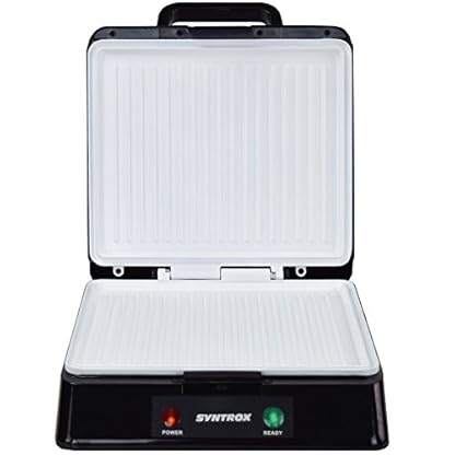 Syntrox Germany XXL Kontaktgrill mit Keramikbeschichtung elektrischer Tischgrill Grillplatte Grill – Bild 5