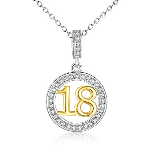 Collana Cuore di Cavallo Oro e Argento 925 con Zirconi - Regalo per Lei