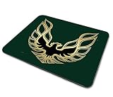Tappetino per mouse quadrato compatibile con Pontiac Firebird Trans Am Sreaming Chicken Green Design sottile con retro in gomma per computer portatili e scrivanie