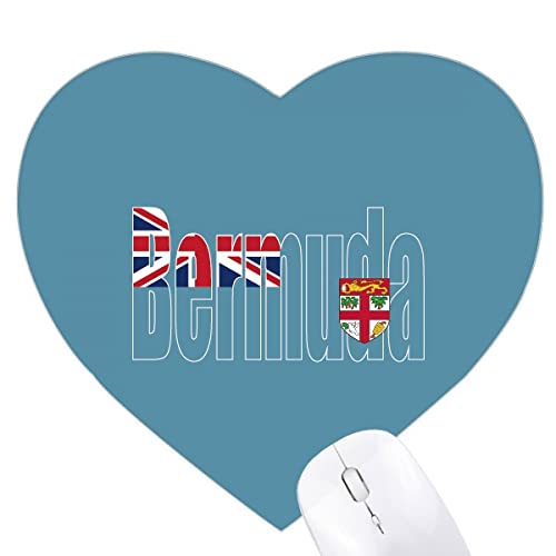 Tapis de souris pavillon des Bermudes coeur contre fatigue poignet