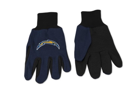 WinCraft mens Nfl Two-tone work gloves, Blue, Small US
