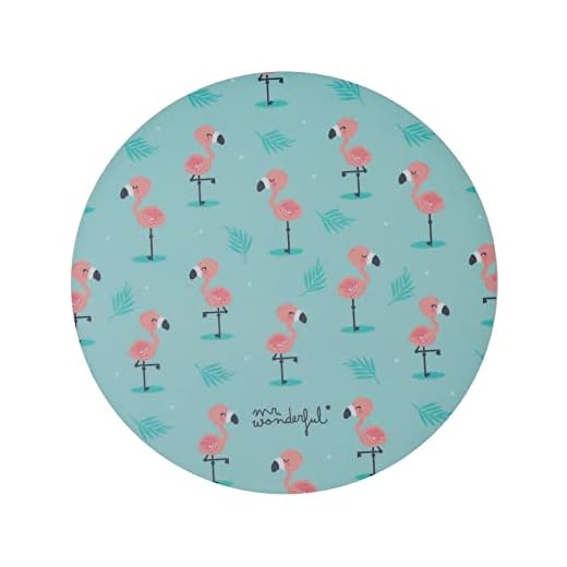 Mr Wonderful Alfombrilla de Ratón, Fibra Extrafina Alfombrilla Mouse Pad para Ordenador con Base de Goma Antideslizante, Tapete para Ratón con Cable o Inalámbrico PC/Mac Flamencos