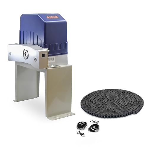 ALEKO Automatic Sliding Gate Opener| Gates up to 40 Feet Long 1400 Pounds| Electric Driveway Gate Opener| Chain Operated Remote Control AC Motor| Security Gate Opener|(AC1400NOR)