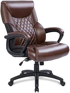 Big and Tall Office Desk Chair Computer Chair Spring Cushion and 360 Swivel