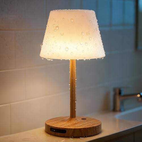 Image of SAIWEYA Outdoor Waterproof Shower Lamp, 8000mAh Rechargeable Bathroom Lamp