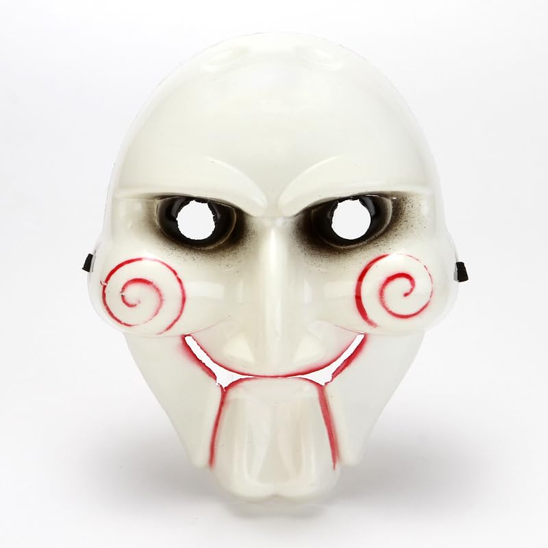 Amazon | SAW ソウ ビリー人形風 マスク お面 ジグソウ キラー