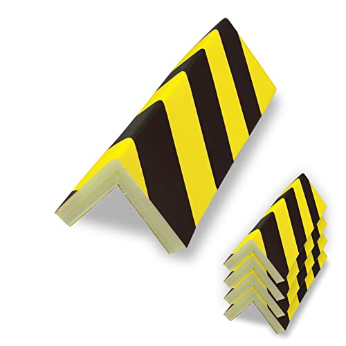 Kantenschutz Schaumstoff 5m - Selbstklebend Für Scharfe Kanten | Schwarz-Gelb