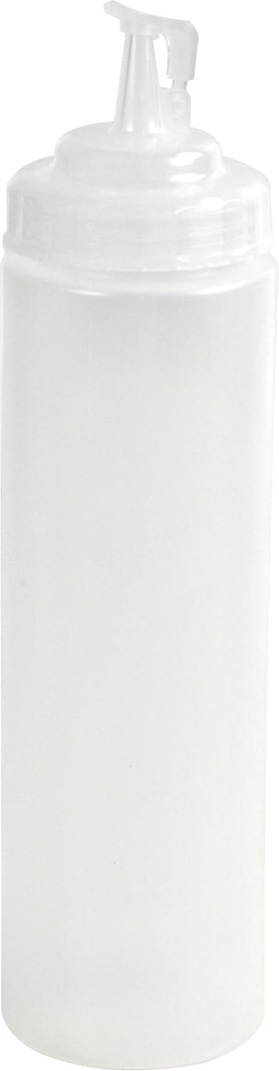Catergold Clear Plastic Squeezable Sauce Dispenser Coloured Squeeze Bottle 750Ml (Clear)