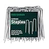 FEED GARDEN 6 Inch 50 Pack Hot-dip Galvanized Landscape Staples Plant Cover Stakes 11 Gauge Tent Stakes Garden Stakes Landscaping Fabric SOD Pins Yard Stakes for Decoration Weed Barrier Fabric