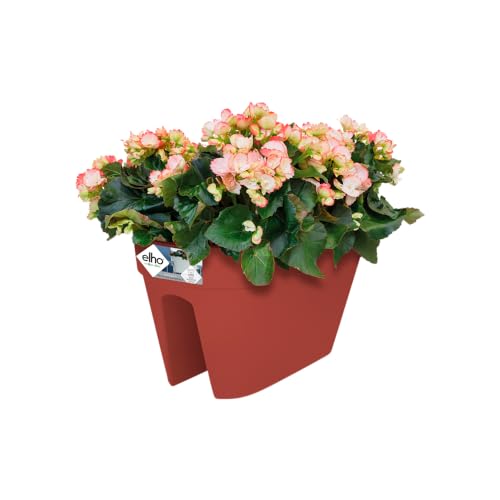 Blumenkasten elho loft urban Flower Bridge 50 in Braun und Klinkerrot