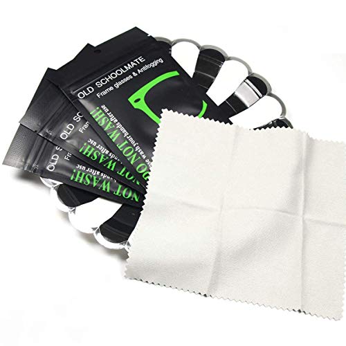 TPSKY 5 Pcs Anti-Fog Glasses Cloth,Reusable Cleaning Wipes,Microfiber Glasses Cleaning Cloths,for Glasses Camera Lens,LCD TV Screens