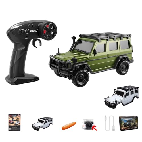 ToysWeltX Modelo RC Crawler a escala 1:43 con control totalmente proporcional, control de aplicación y dos carrocerías