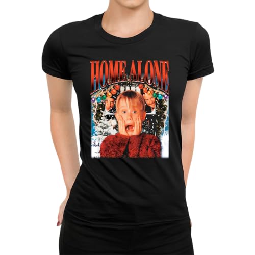 Kevin Home Alone Home Alone Christmas Women'S T-Shirt, Black, Xl