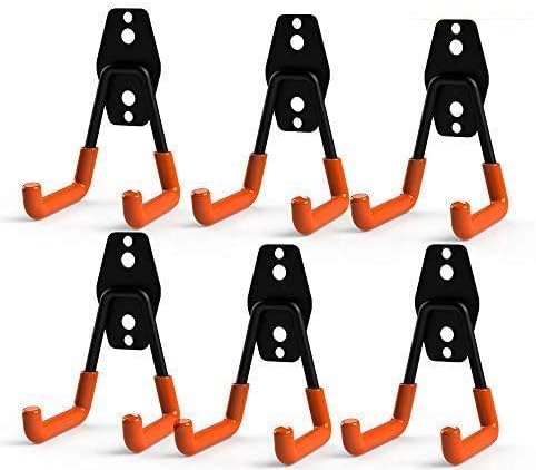 CoolYeah GarageSmall U Hooks (Pack of 6, 2" × 2.8" × 4.2")