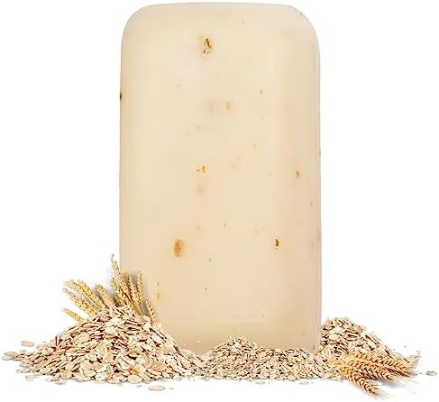 sudHeadz All Natural Oatmeal Bar Soaps - Face and Body Exfoliating Scrub with Colloidal Oatmeal - Paraben & Sulfate Free Moisturizing Wash for Dry Skin, Psoriasis, Eczema, and Sensitive Skin