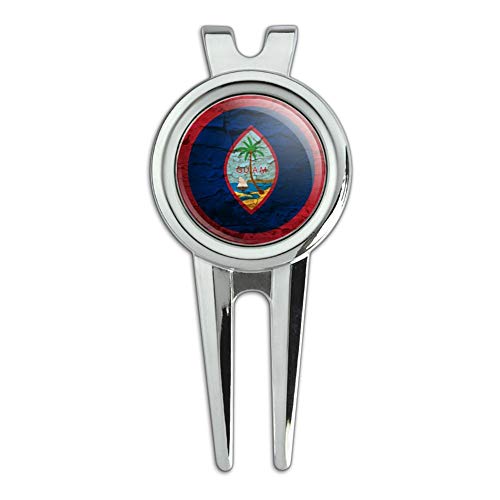 Graphics & More Guam Flag Golf Divot Repair Tool & Marker